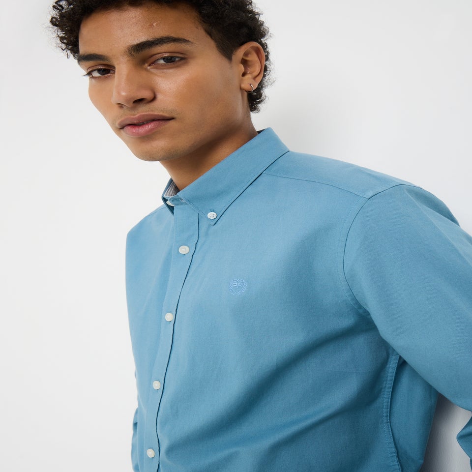 Blue Oxford Plain Shirt