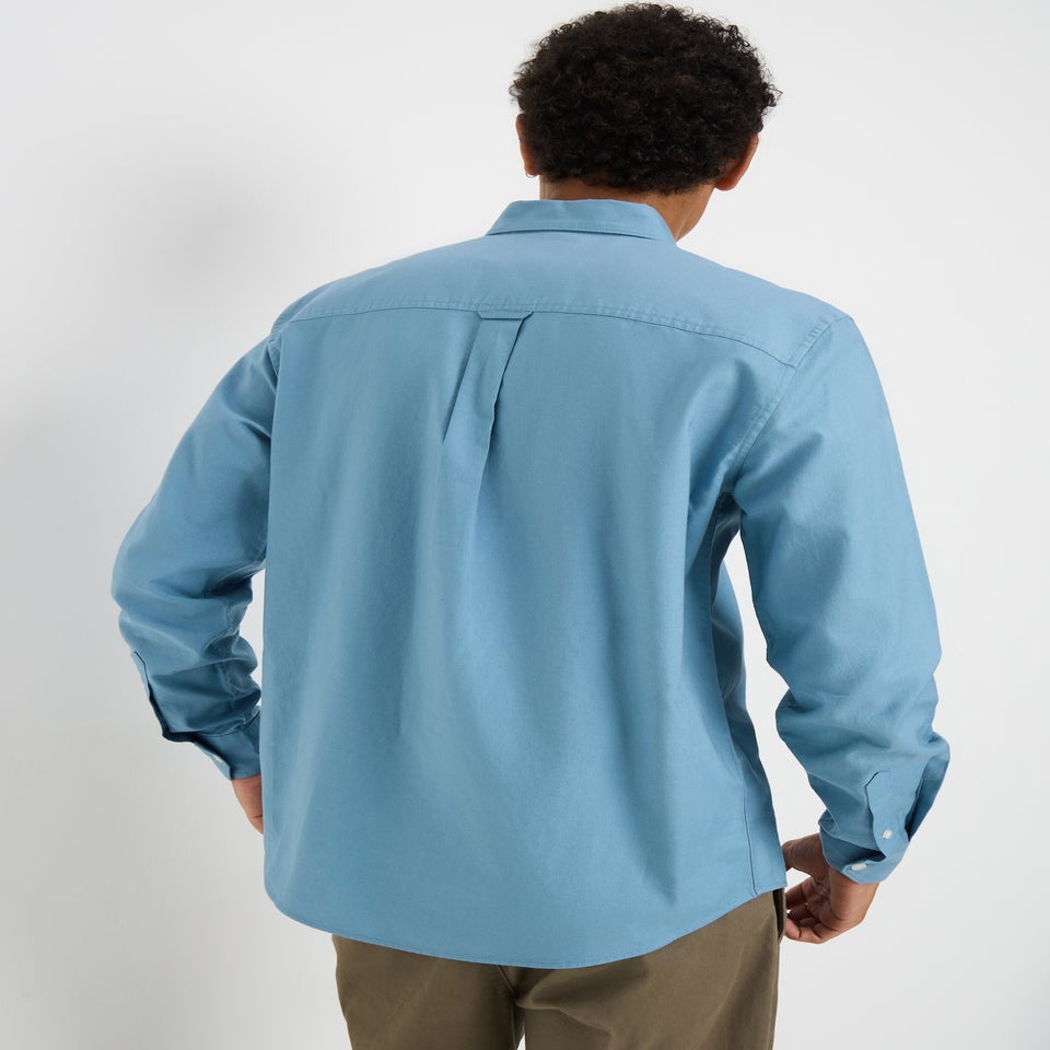 Blue Oxford Plain Shirt