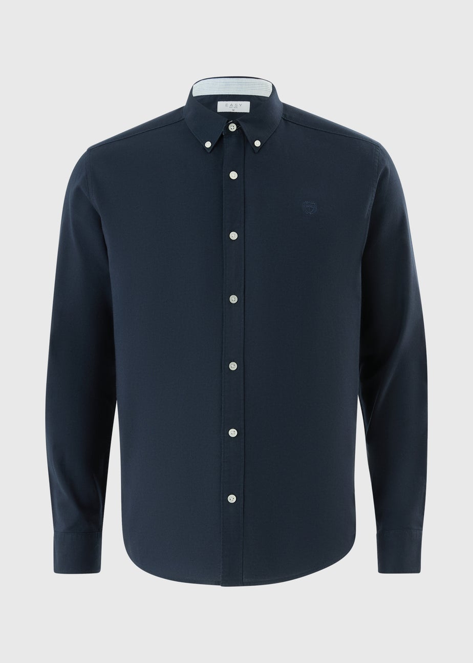 Navy Long Sleeve Oxford Shirt