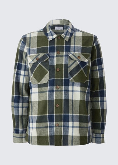 Khaki Checked Over-shirt