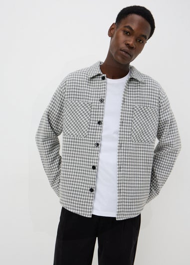 Grey Gingham Smart Shacket