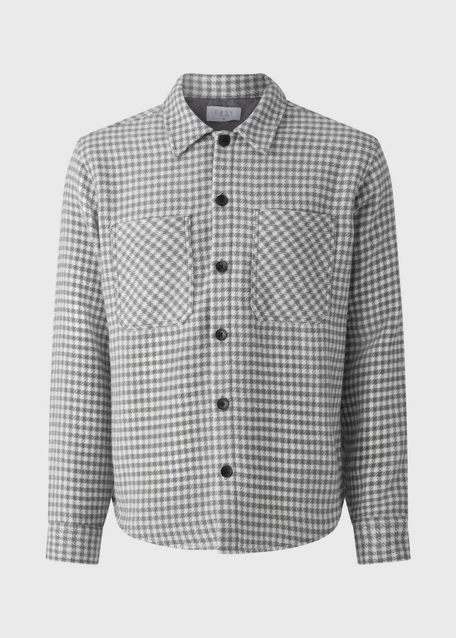 Grey Gingham Smart Shacket