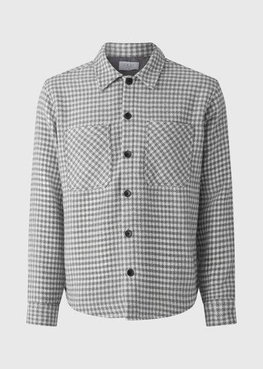 Grey Gingham Smart Shacket