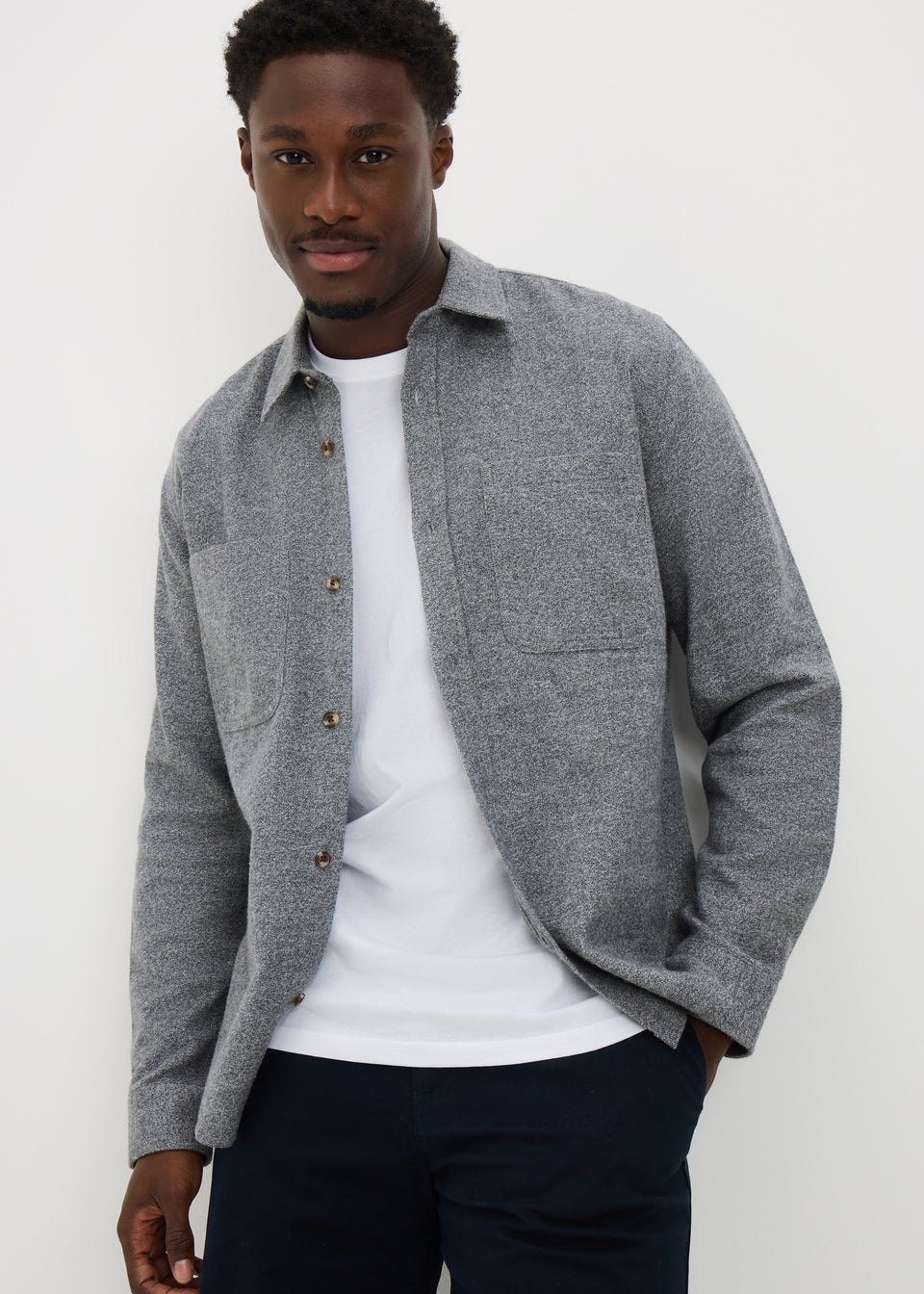 Blue Smart Grindle Shacket