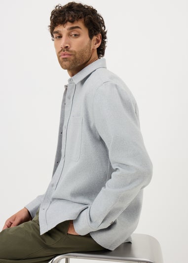 Grey Long Sleeve Grindle Shacket