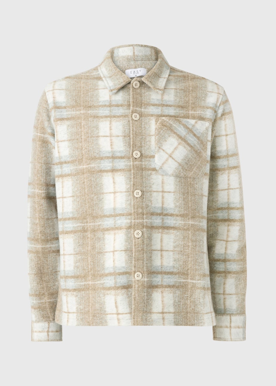 Stone Check Smart Cosy Shacket