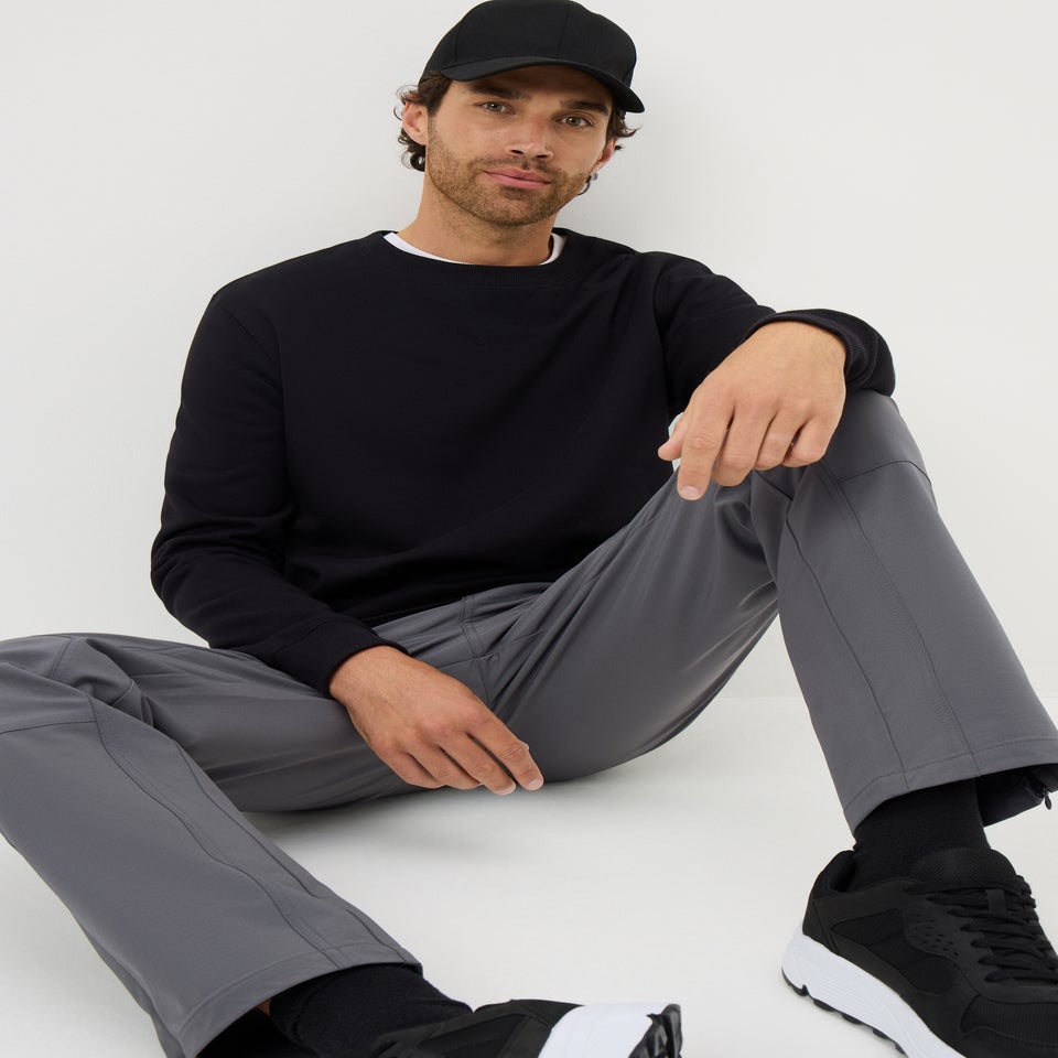 Grey Belted Trek Trousers
