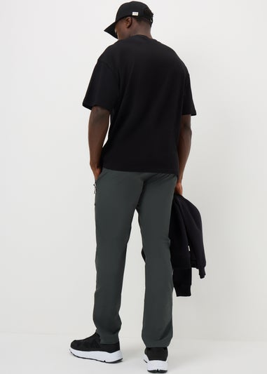 Dark Green Belted Trek Trousers