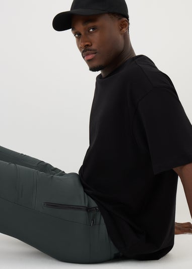 Dark Green Belted Trek Trousers