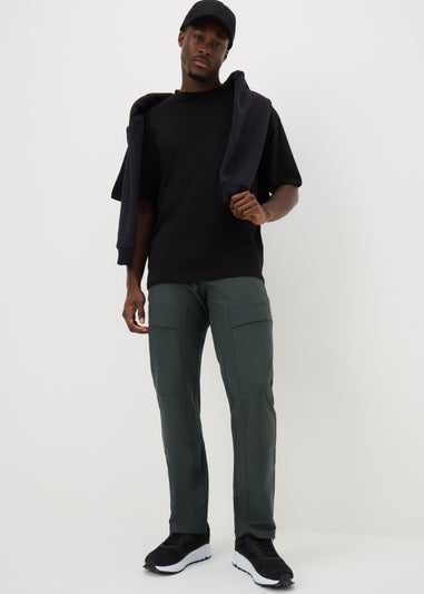 Dark Green Belted Trek Trousers