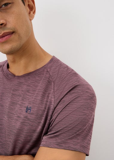 Souluxe Burgundy Basic 2 Tone T-Shirt