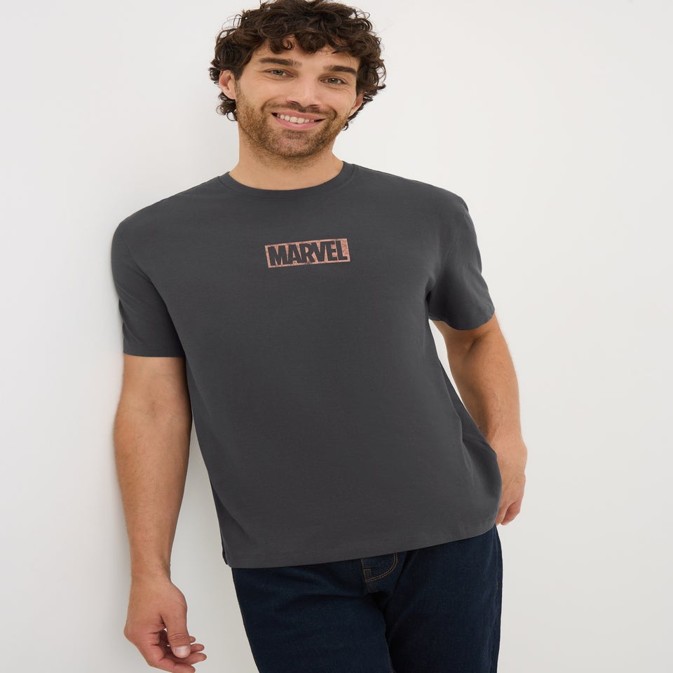 Marvel Charcoal Washed T-Shirt