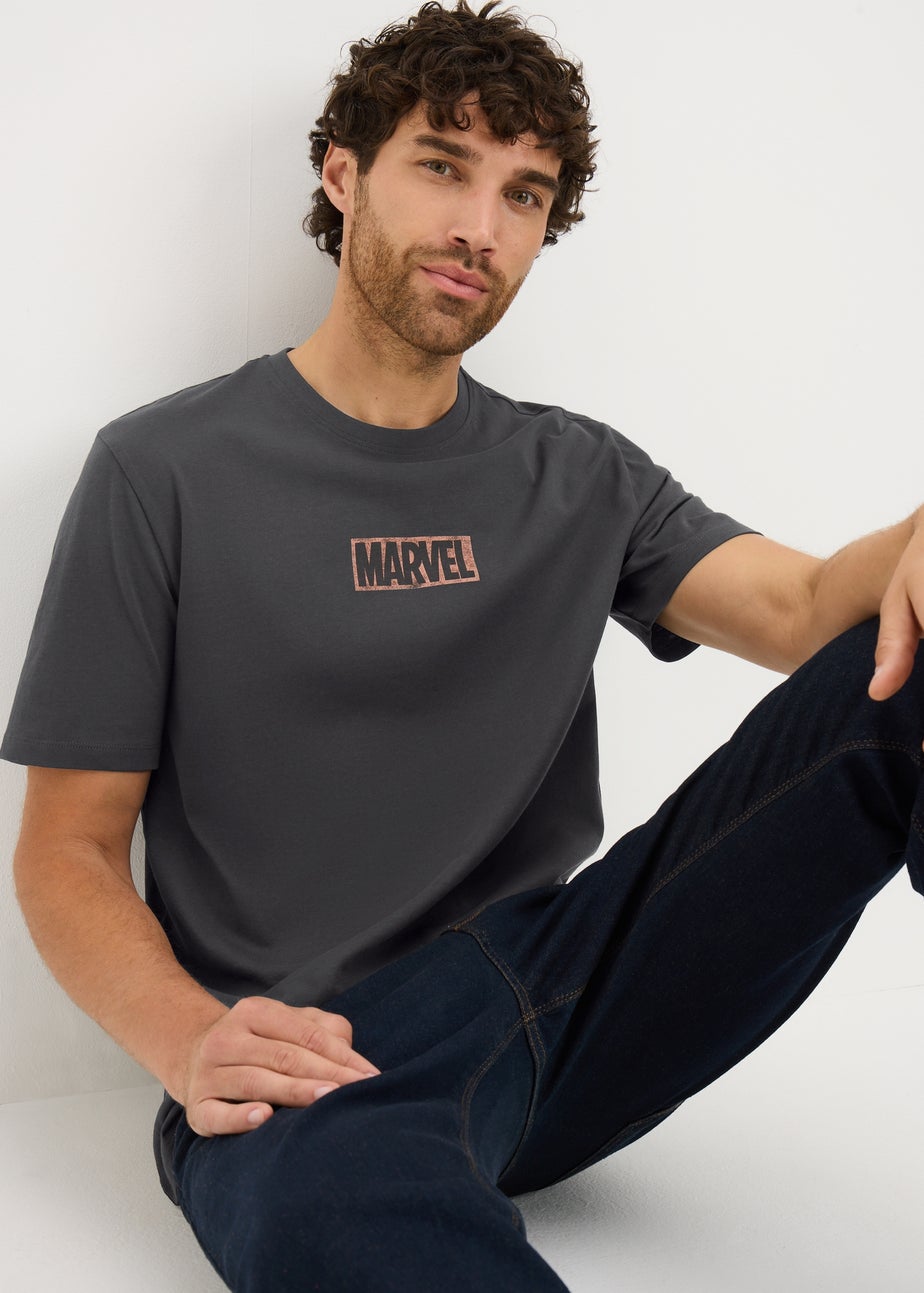 Marvel Charcoal Washed T-Shirt