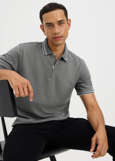 Khaki Tipped Polo