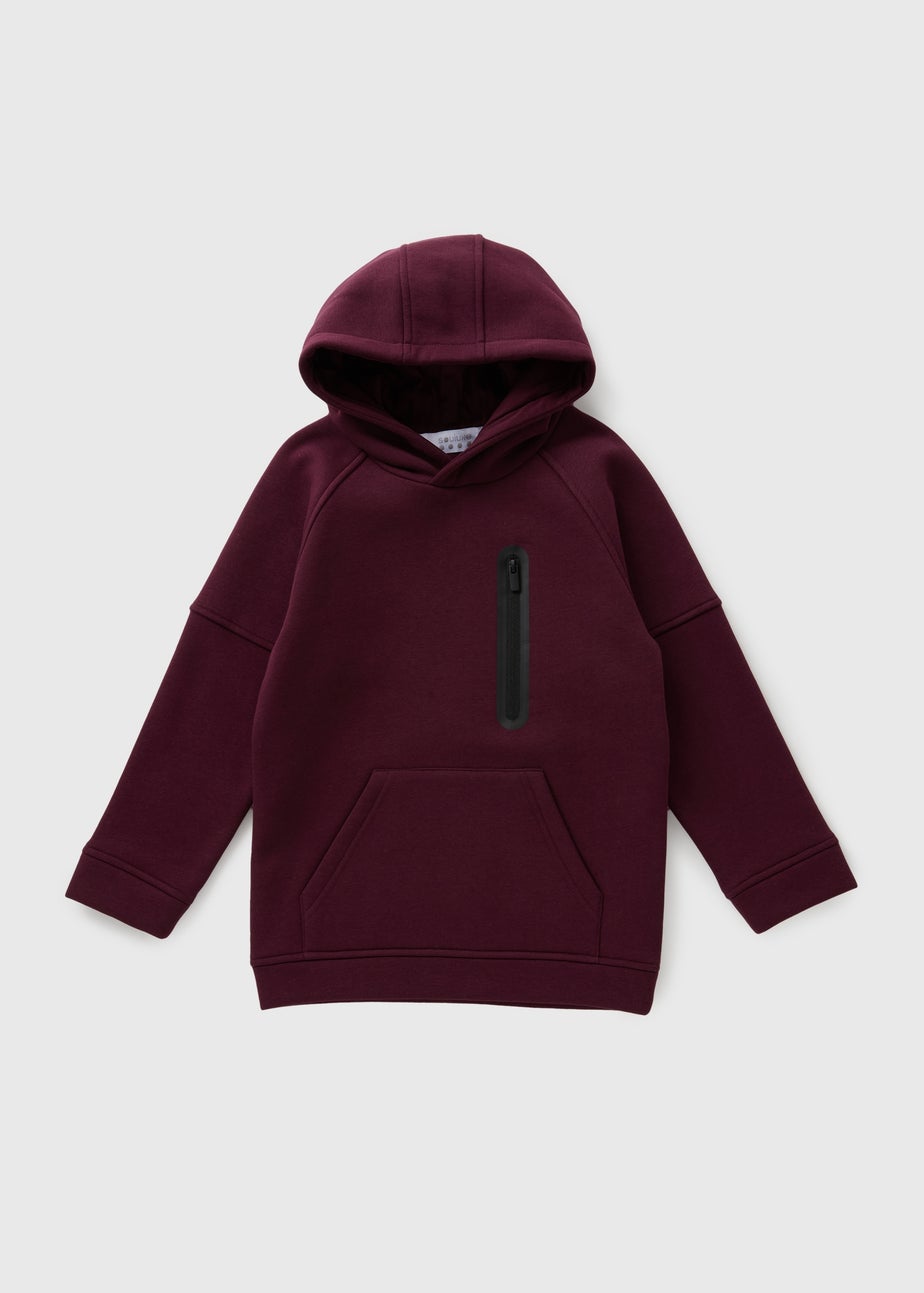 Boys Burgundy Co Ord Hoodie (7-15yrs)