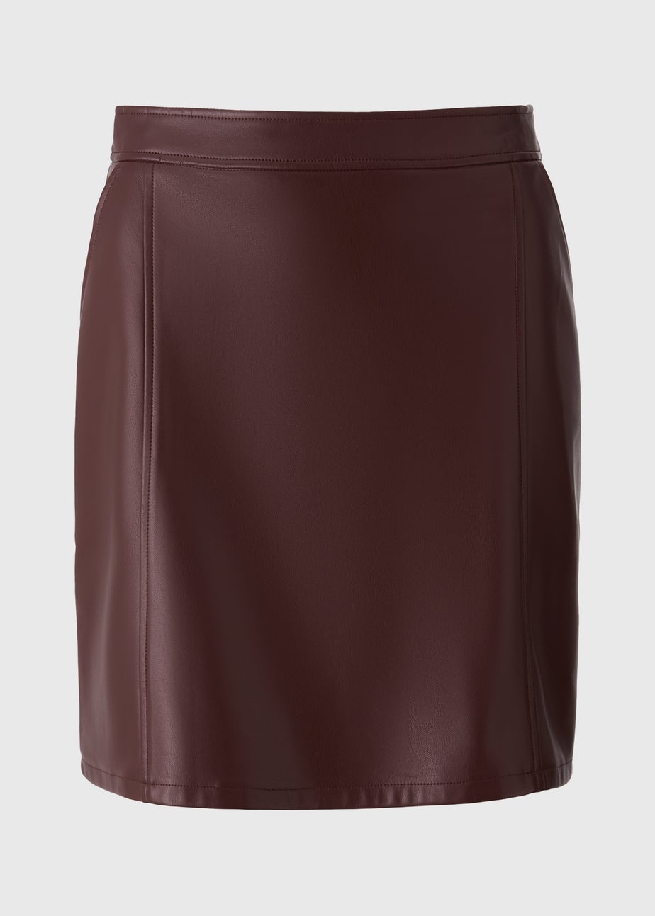 Burgundy Mini Skirt