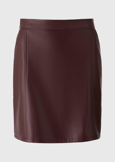 Burgundy Mini Skirt