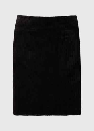 Black Cord Mini Skirt