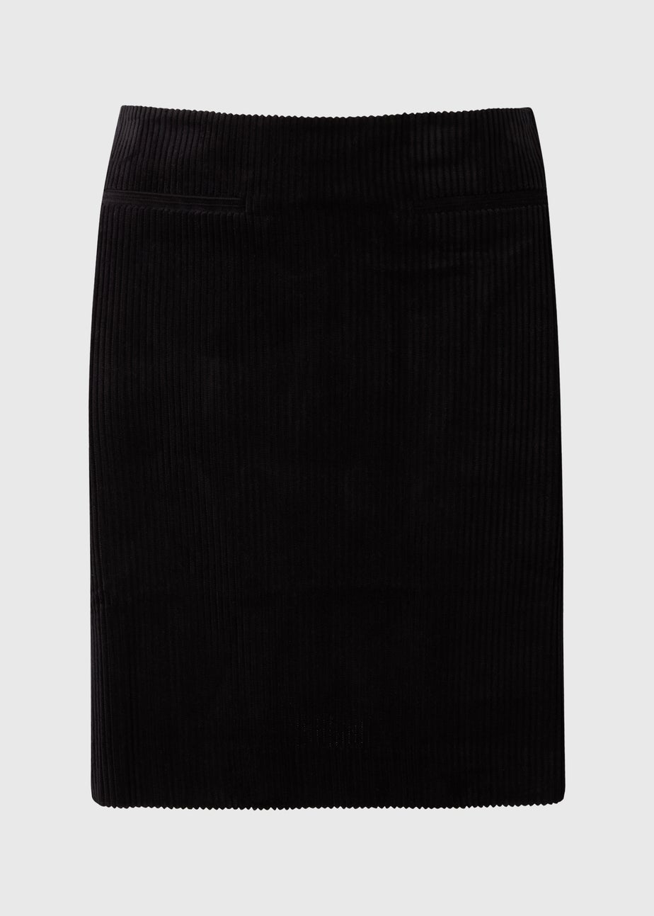 Black Cord Mini Skirt