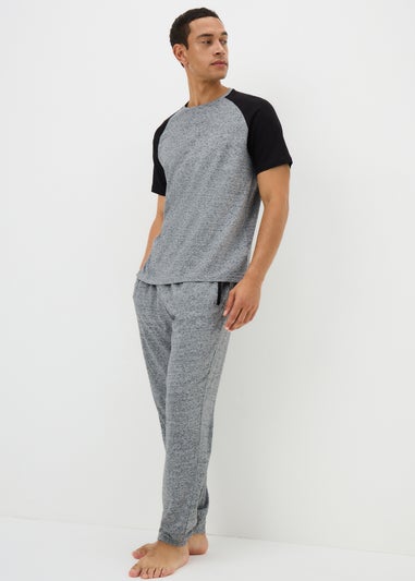 Grey Raglan Pyjama Set