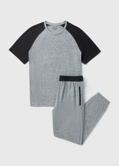 Grey Raglan Pyjama Set