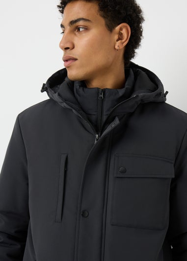 Navy Double Layer Parka