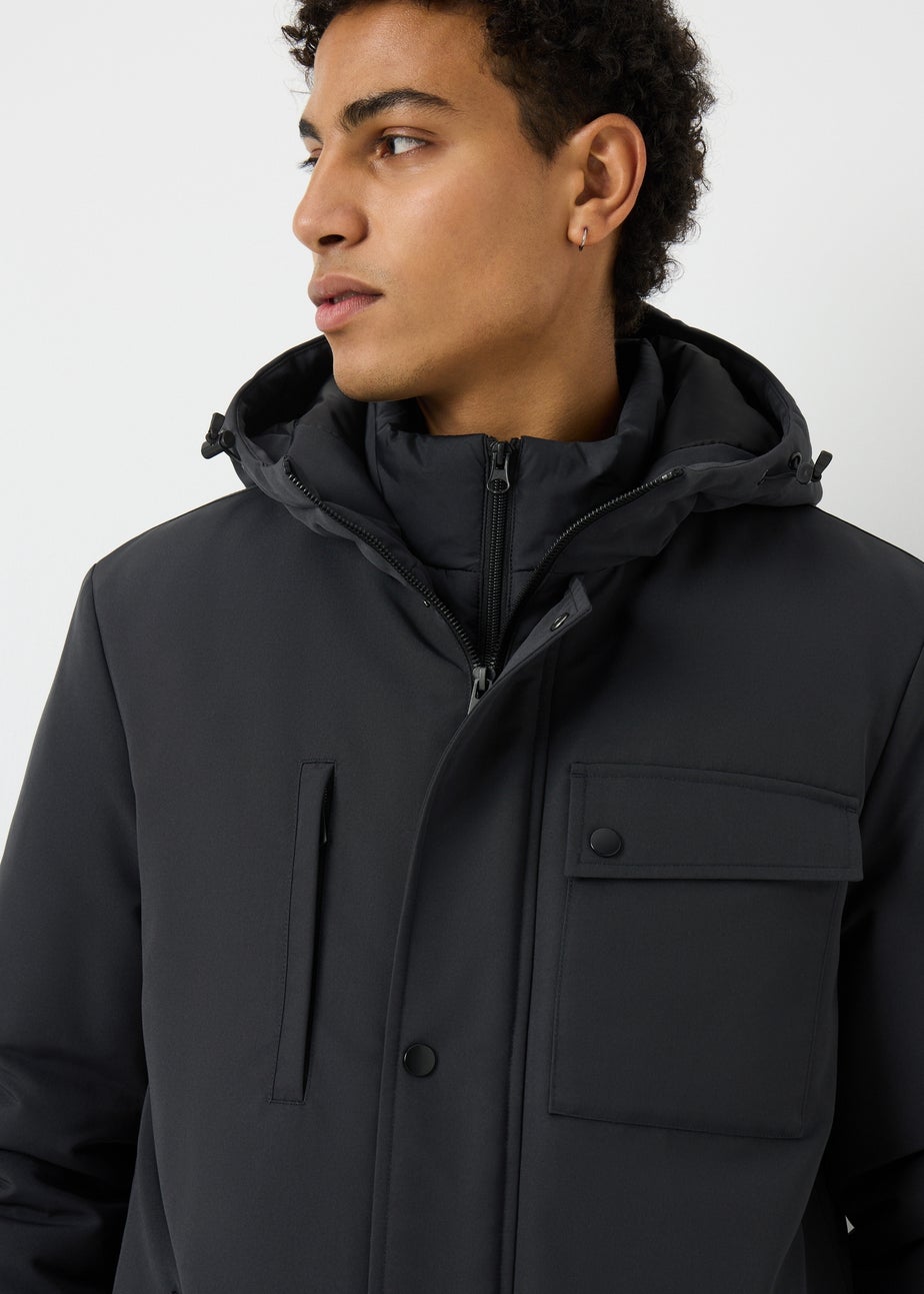 Navy Double Layer Parka