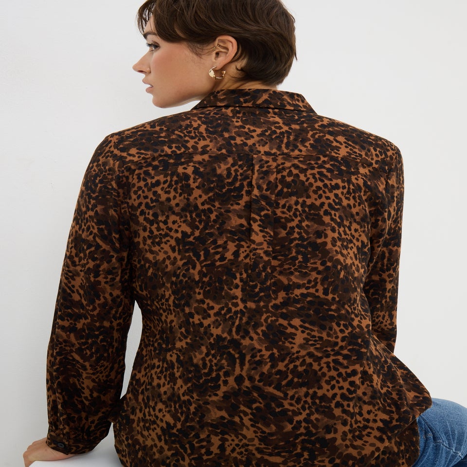Brown Leopard Shirt