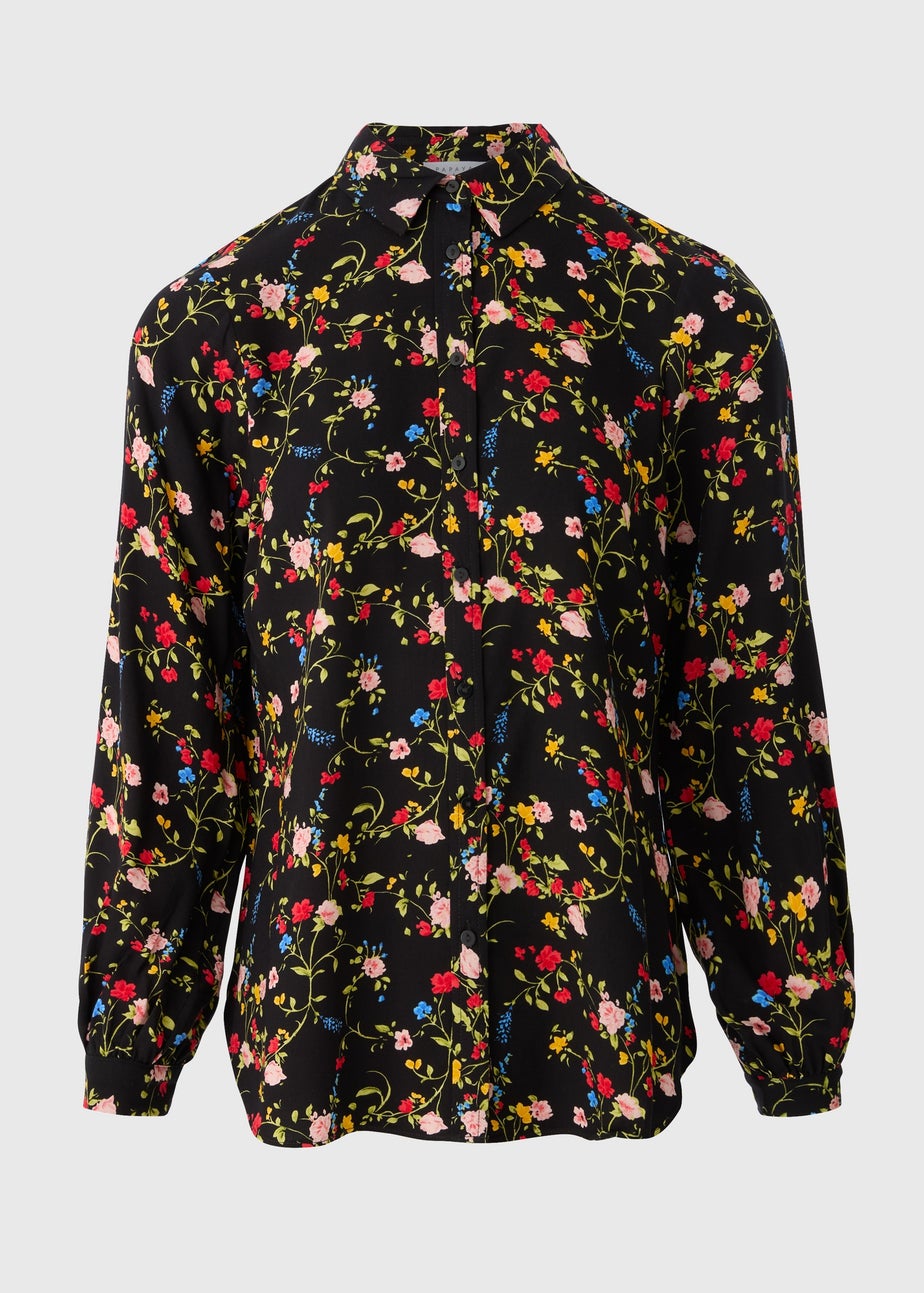 Black Ditsy Floral Shirt