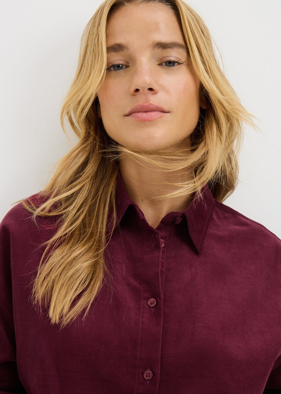 Burgundy Cord Shirt
