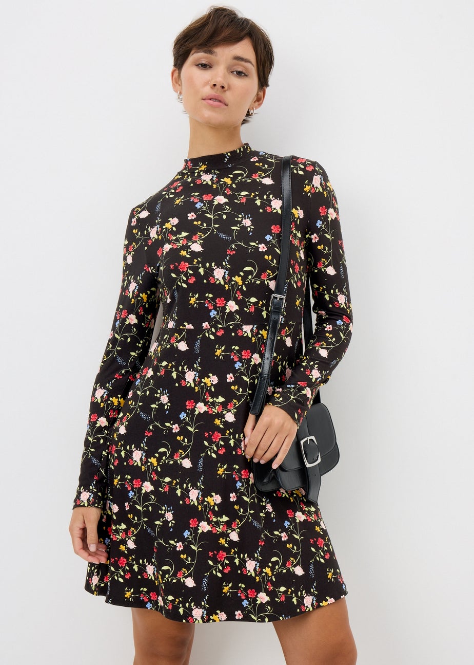Multicolour Ditsy Floral Supersoft Mini Dress