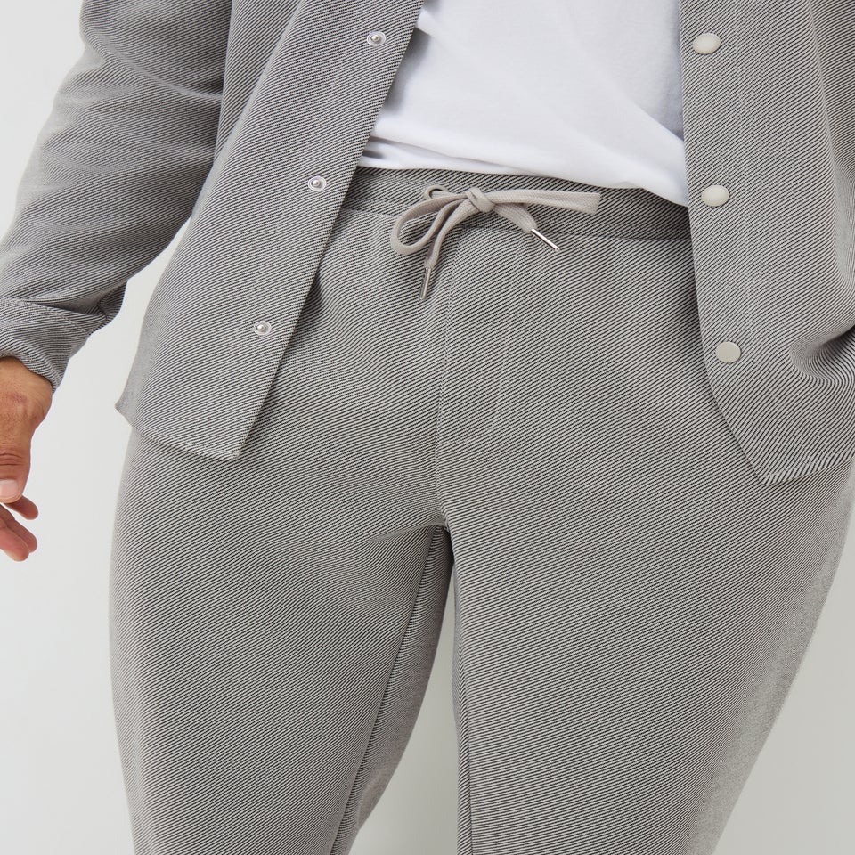 Grey Tapered Co-Ord Joggers