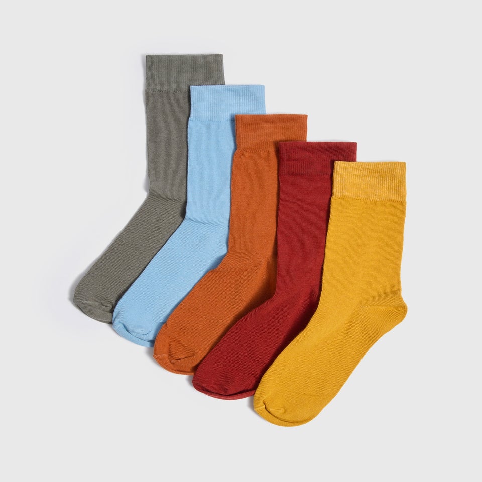 5 Pack Multi Colour Socks