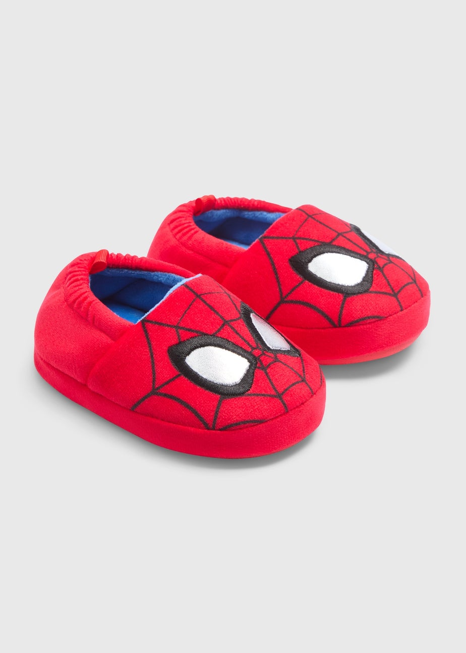 Spiderman Boys Red A line Slippers (Younger 4-12)
