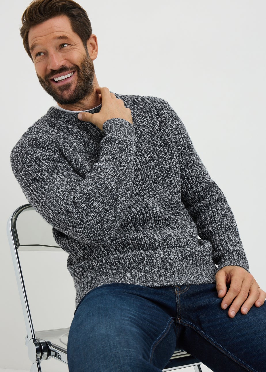 Lincoln Grey Crew Neck Jumper