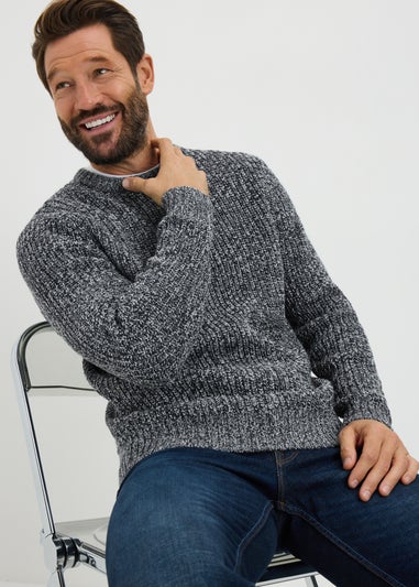 Lincoln Grey Crew Neck Jumper