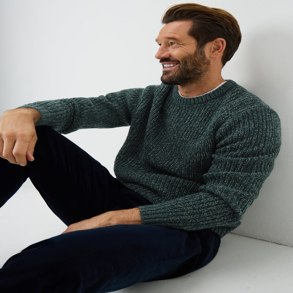 Lincoln Green Twist Knit Jumper