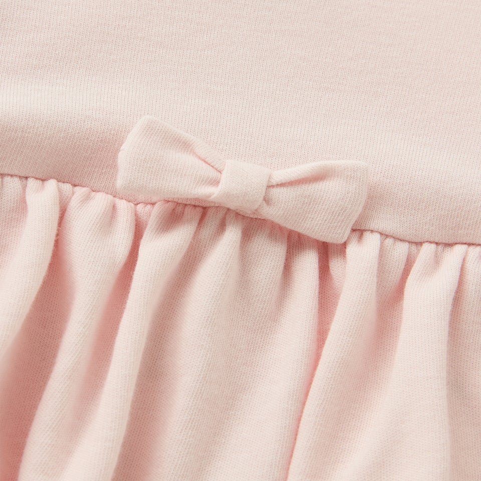 Baby Pink Floral Bow Jumpsuit (Newborn-18mths)