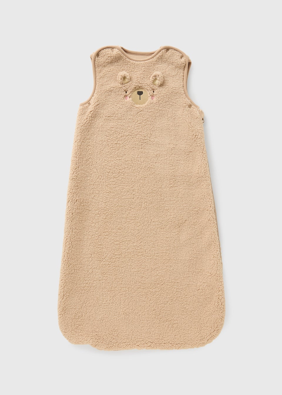 Baby Cream Bear Borg Sleeping Bag (Newborn-18mths)