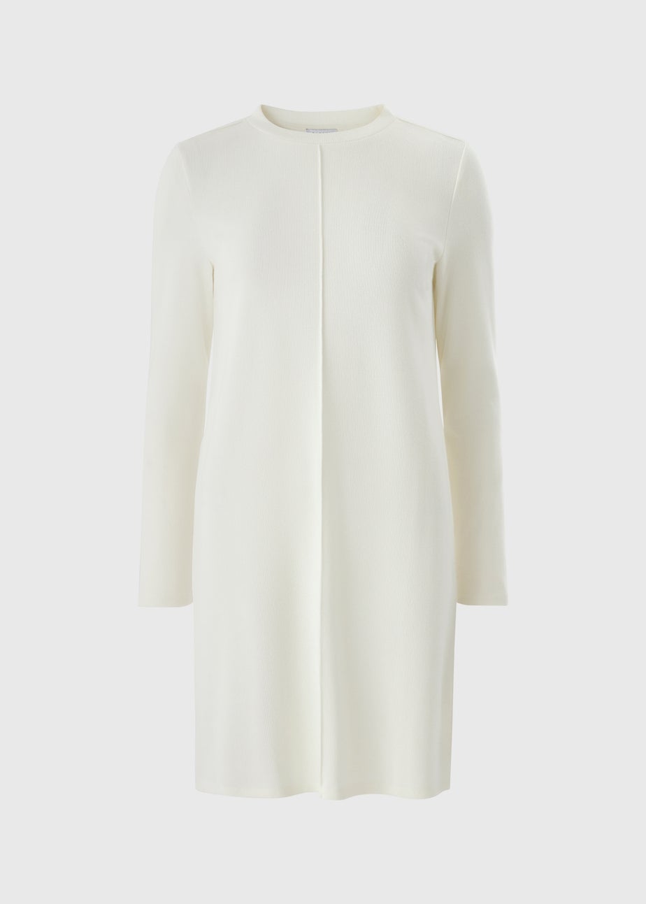 Cream Knitted Cosy Mini Dress