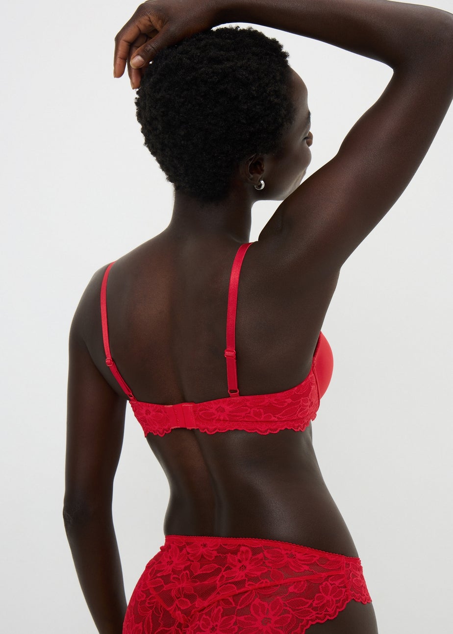 2 Pack Red & Navy Balcony Bras