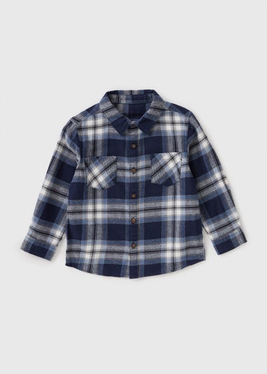 Boys Blue Check Shirt (1-7yrs)
