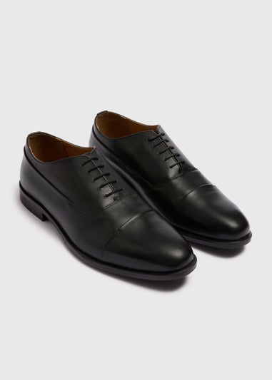Black Oxford Smart Leather Shoes