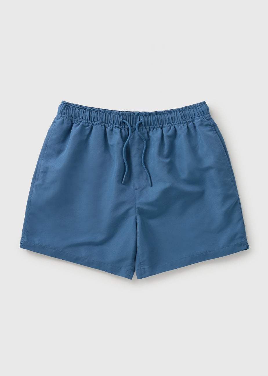 Grey Blue Essential Swim Shorts