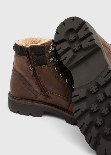 Brown Fur Lined Boots