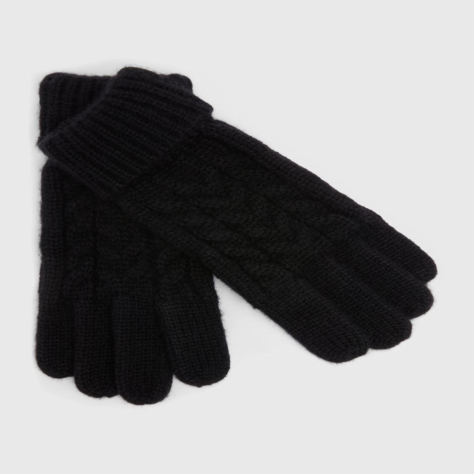 Black Cable Gloves