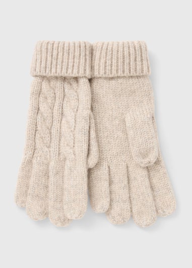 Oatmeal Cable Glove