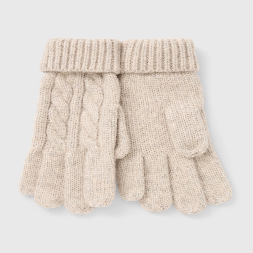 Oatmeal Cable Glove