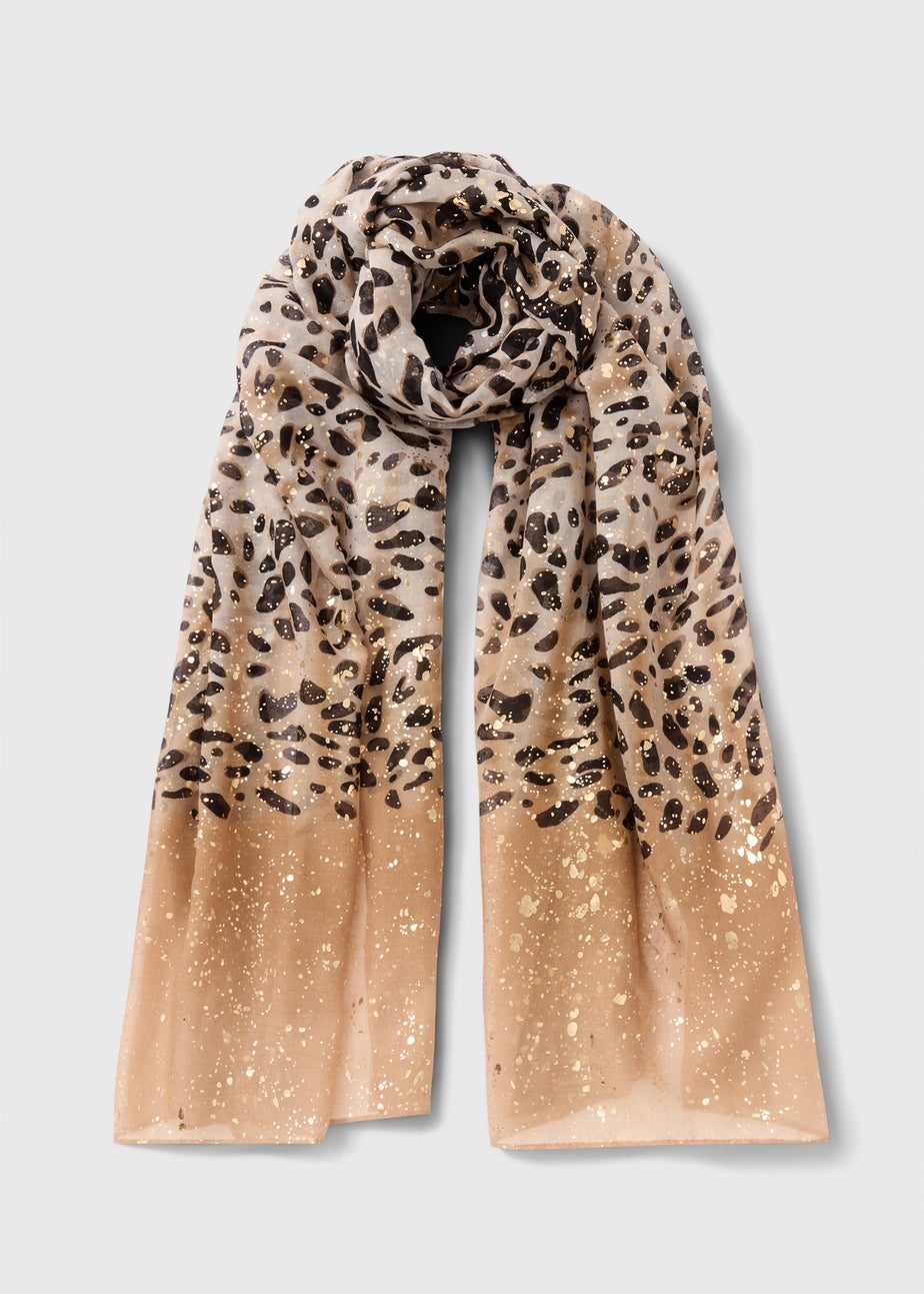 Stone Leopard Lightweight Scarf