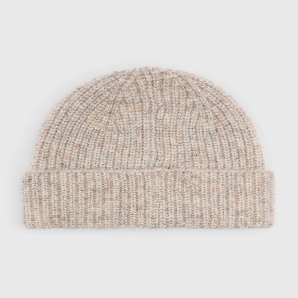 Oatmeal Ribbed Beanie